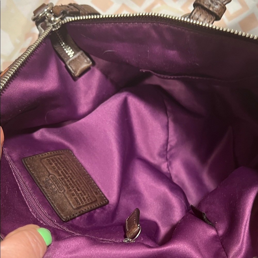 Coach Madison Op Art Sophia Satchel # 18636 - Picture 11 of 16